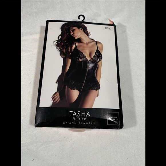 NIB Ann Summers‎ Tasha Faux Leather Bodysuit in Black [SZ XXL (20/22 US) ] - Picture 8 of 8